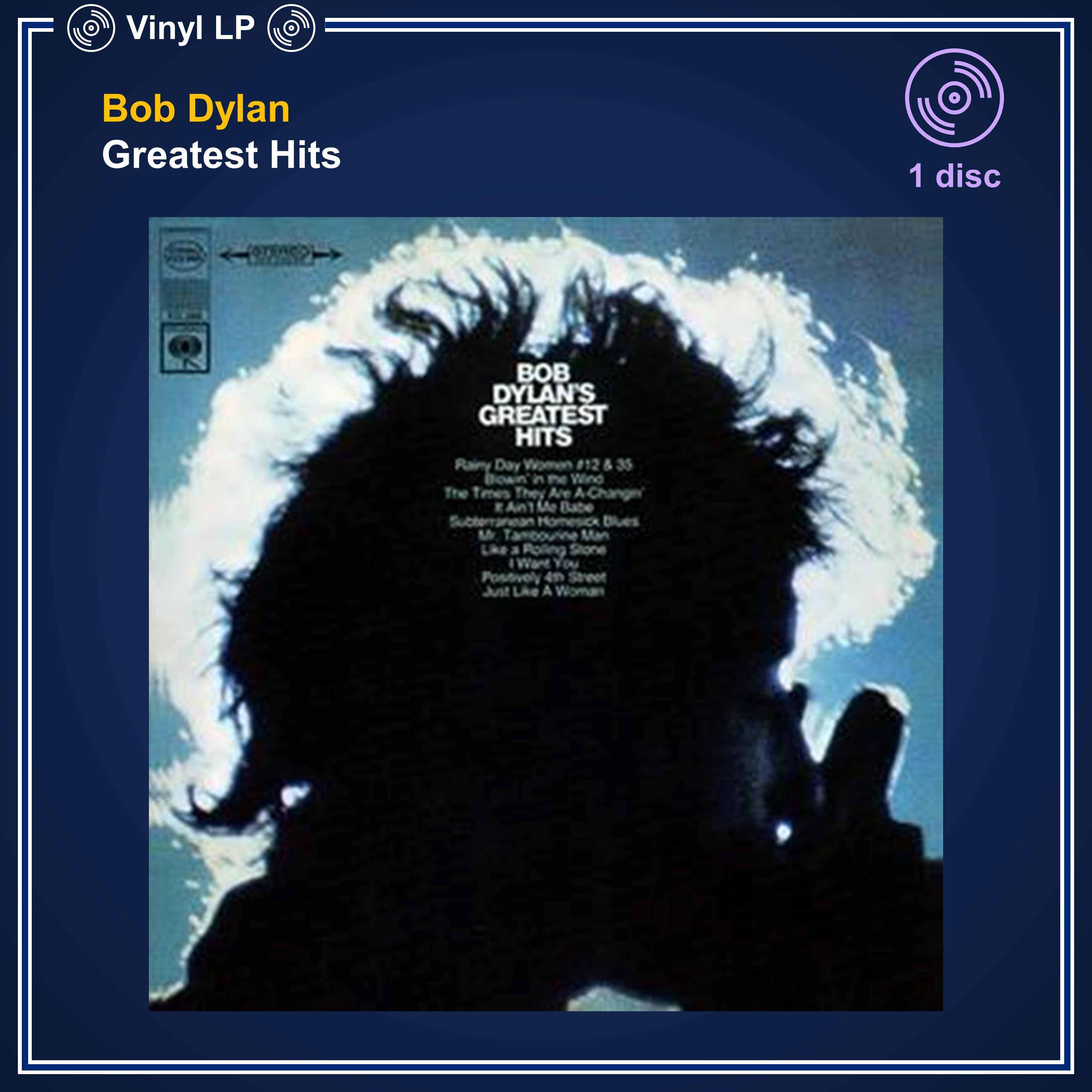 [แผ่นเสียง Vinyl LP] Bob Dylan - Greatest Hits [ใหม่และซีล SS]