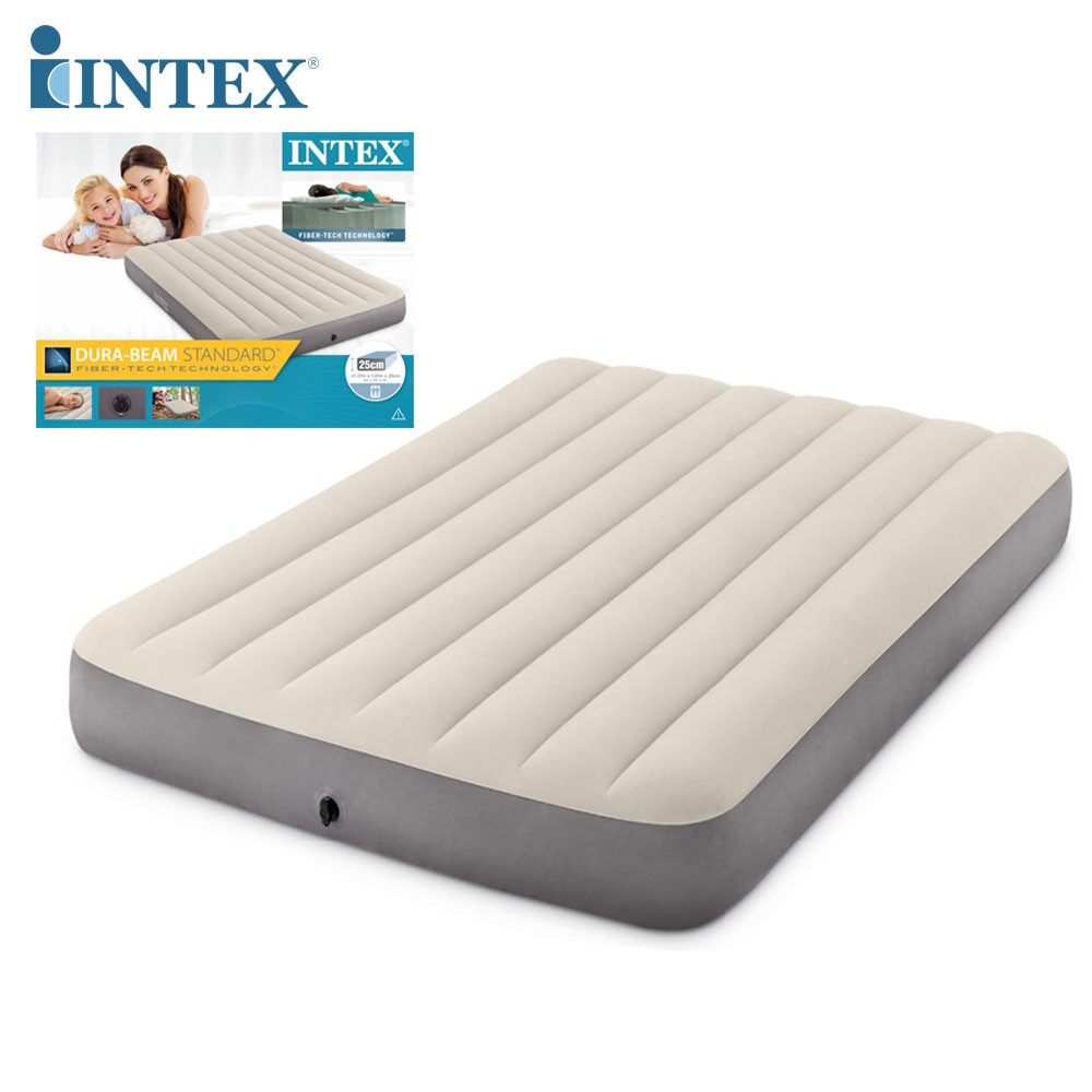 INTEX ที่นอนเป่าลม 137x191x25 CM ที่นอน Deluxe Single-High Airbed (กล่องรุ่นใหม่)