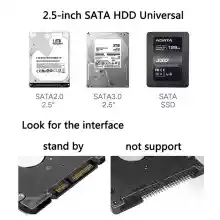 ภาพขนาดย่อของภาพหน้าปกสินค้ากล่องใส่ HDD กล่องใส่ฮาร์ดดิสก์แบบใส USB 3.0 SATA 2.5 กล่องใส่ฮาร์ดดิส ส่งถ่ายข้อมูลได้รวดเร็ว มีไฟ LED กล่องใส  Harddisk SSD 2.5 inch USB3.0 แรง Hard Drive Enclosure D75 จากร้าน PhoneAcc_Thai บน Lazada ภาพที่ 3