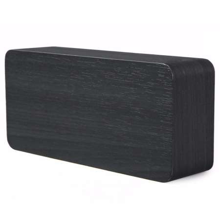 Wooden LED Alarm Clock with Old Style Temperature Sounds Control  Calendar LED Display Electronic Desktop Digital Table Clocks