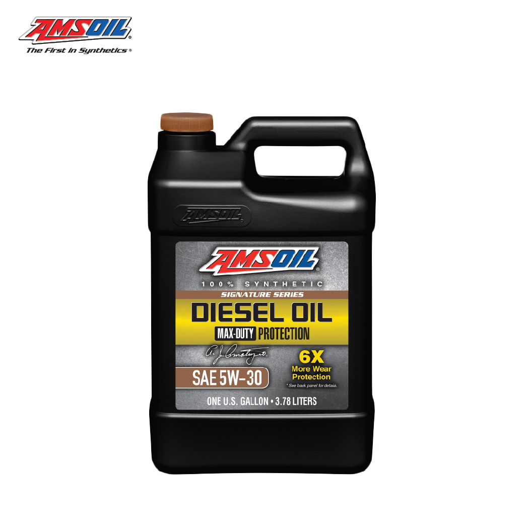 Amsoil Signature Series Max-Duty Synthetic Diesel Oil น้ำมันเครื่องสังเคราะห์แท้ เครื่องยนต์ดีเซล ความหนืด 5W-30 ขนาด 3.784L. ขนาด 3.784L.