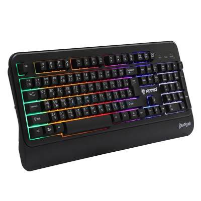 Nubwo NK-33 Drainliar คีย์บอร์ดไฟ 9 โหมด ปุ่มโดมสวิตช์ กดพร้อมกันได้ 19 ปุ่ม(สีดำ / Black)