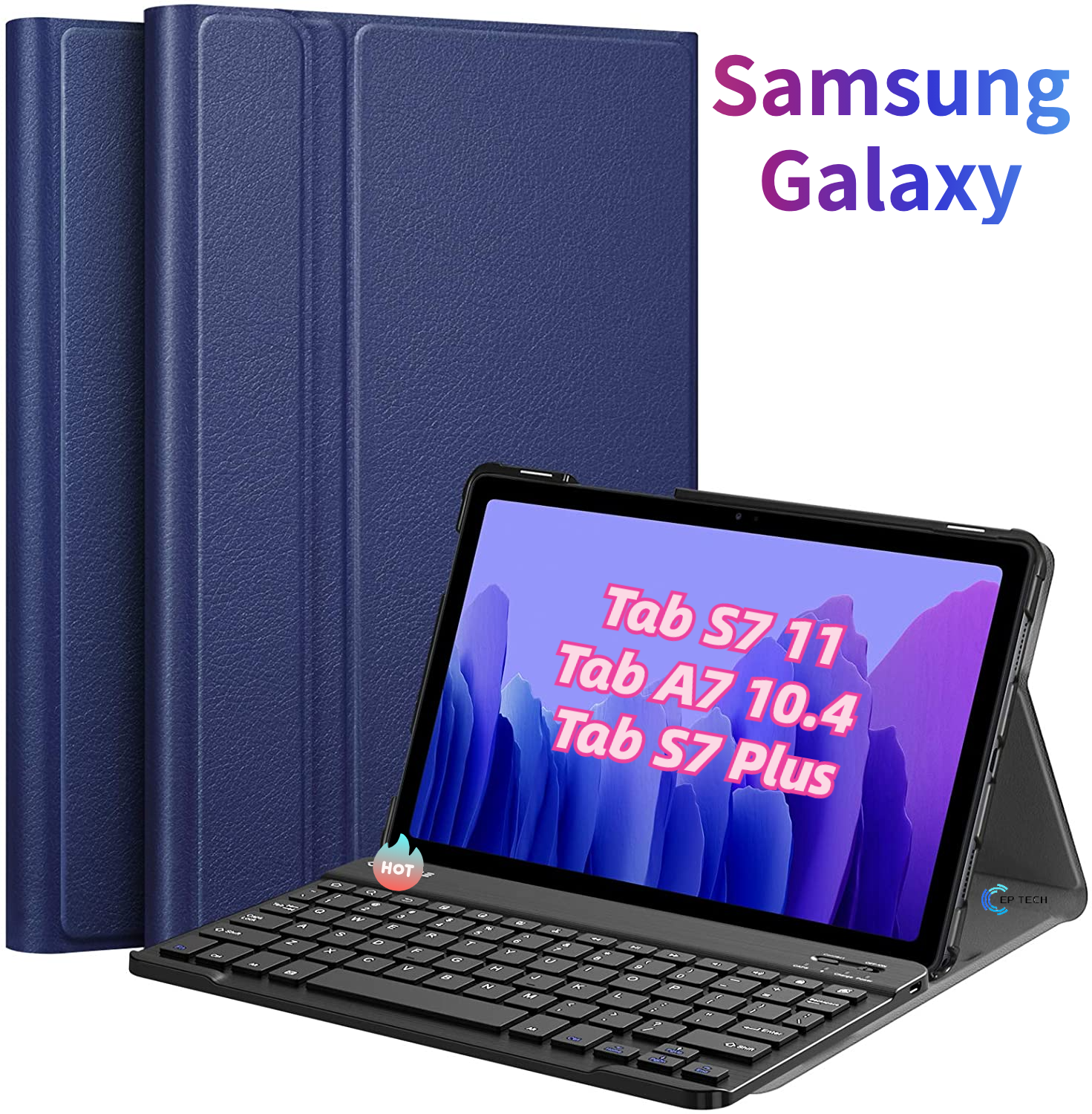 เคสคีย์บอร์ด บลูทูธ ไร้สาย เคส Samsung Galaxy Tab A7 10.4 2020 / Tab S7 Plus / Tab S7 11
