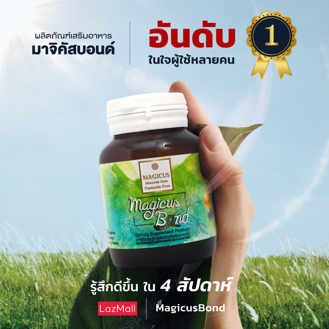 Magicus Bond อาหารเสริม เหมาะสำหรับผู้สูงอายุที่มีอาการข้อเข่า ข้อต่อ