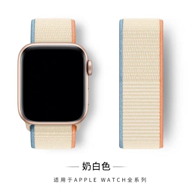 สายสำหรับ Apple watch sport loop สายผ้าไนลอน สาย สำหรับ Applewatchwatch 1-2-3-4-5-6 ลิ้งค์1 38mm 40mm 42mm 44mm