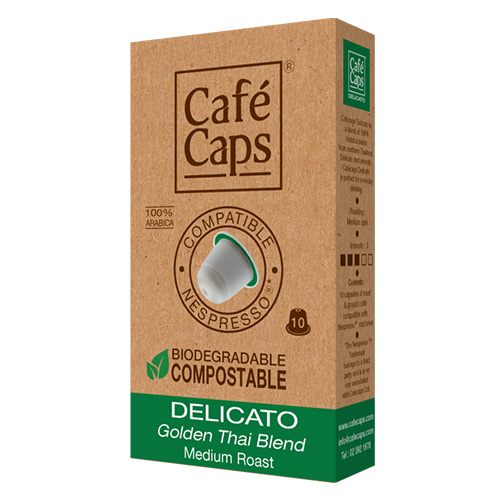 Nespresso compatible capsules Delicato X10 แคปซูล (Medium Roast)