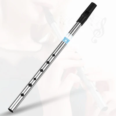 Irish Whistle Flute Key of C 6 Holes Flute Wind Musical Instruments for Beginners Intermediates Experts