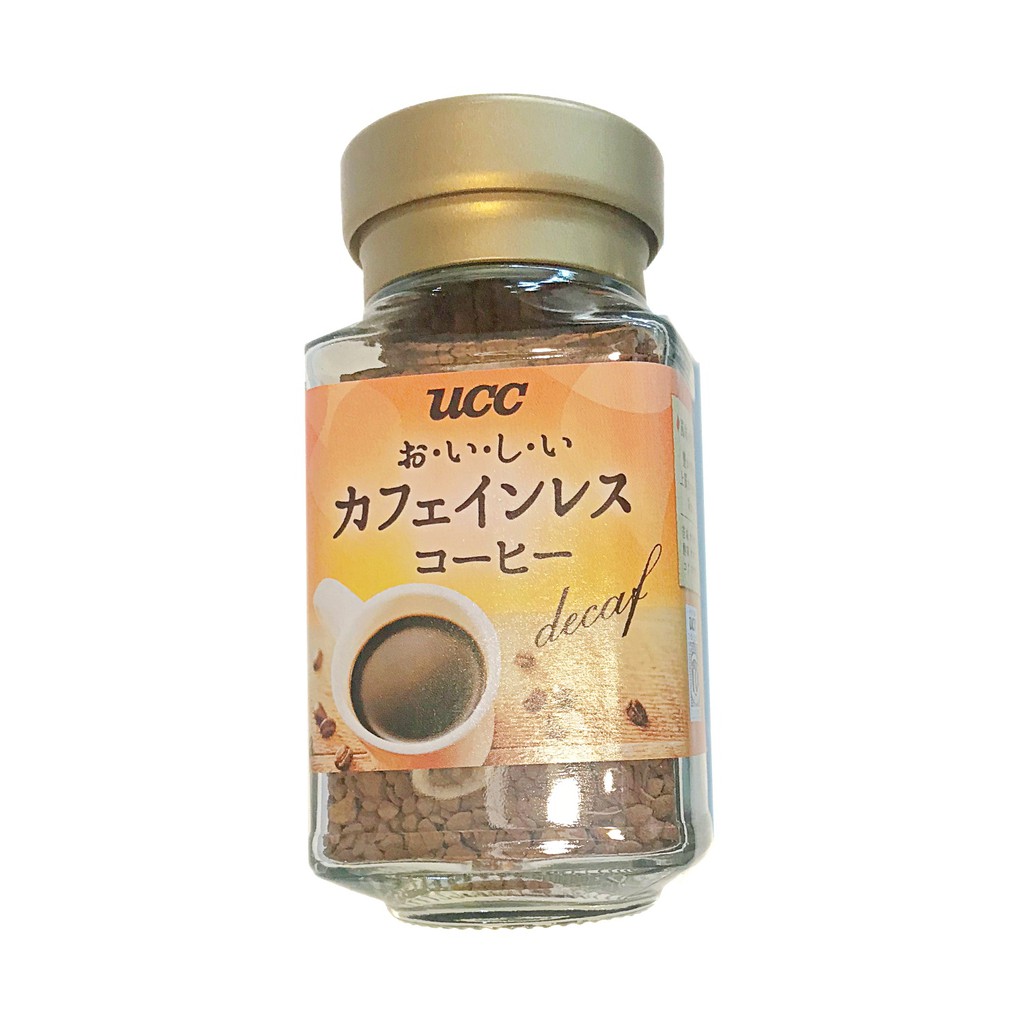 ถูกสุด! UCC Decaf coffee ยูซีซี ดีคาฟ กาแฟสำเร็จรูป สกัดคาเฟอีนออก ขนาด