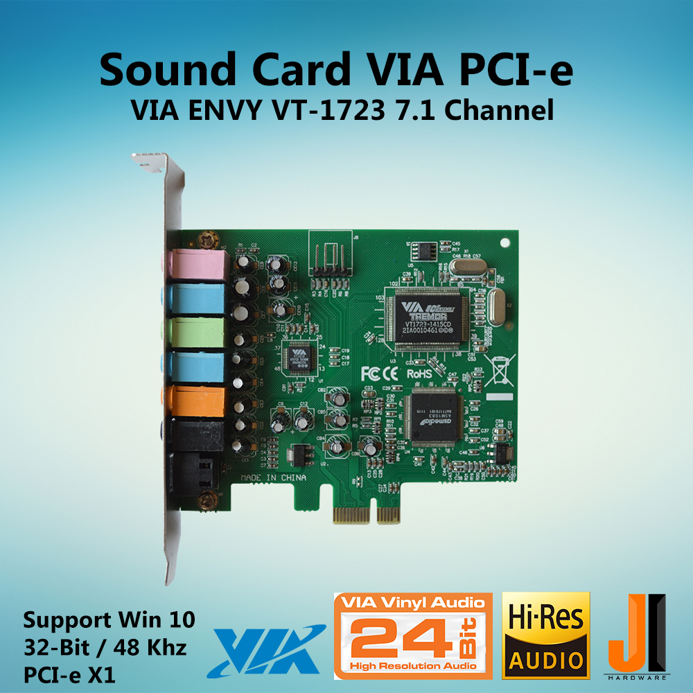 Sound Card VIA ENVY VT1723 7.1 Channel (PCIE) Lazada.co.th