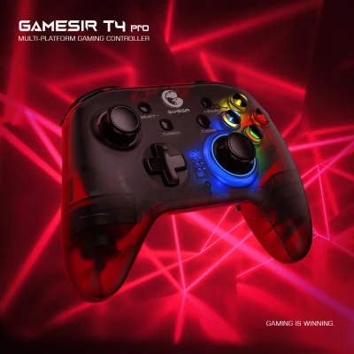 【Thailand shop / Fast delivery】GameSir T4 Gamepad Controller Wireless Joystick 2.4GHz USB Receiver for PS3/Switch/PC Windows Game