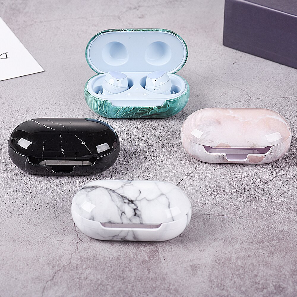 [HOT] Marble Pattern Case for Samsung Galaxy Buds Buds+ Case Hard PC Protective Cover for Samsung galaxy buds plus buds buzz Case Capa