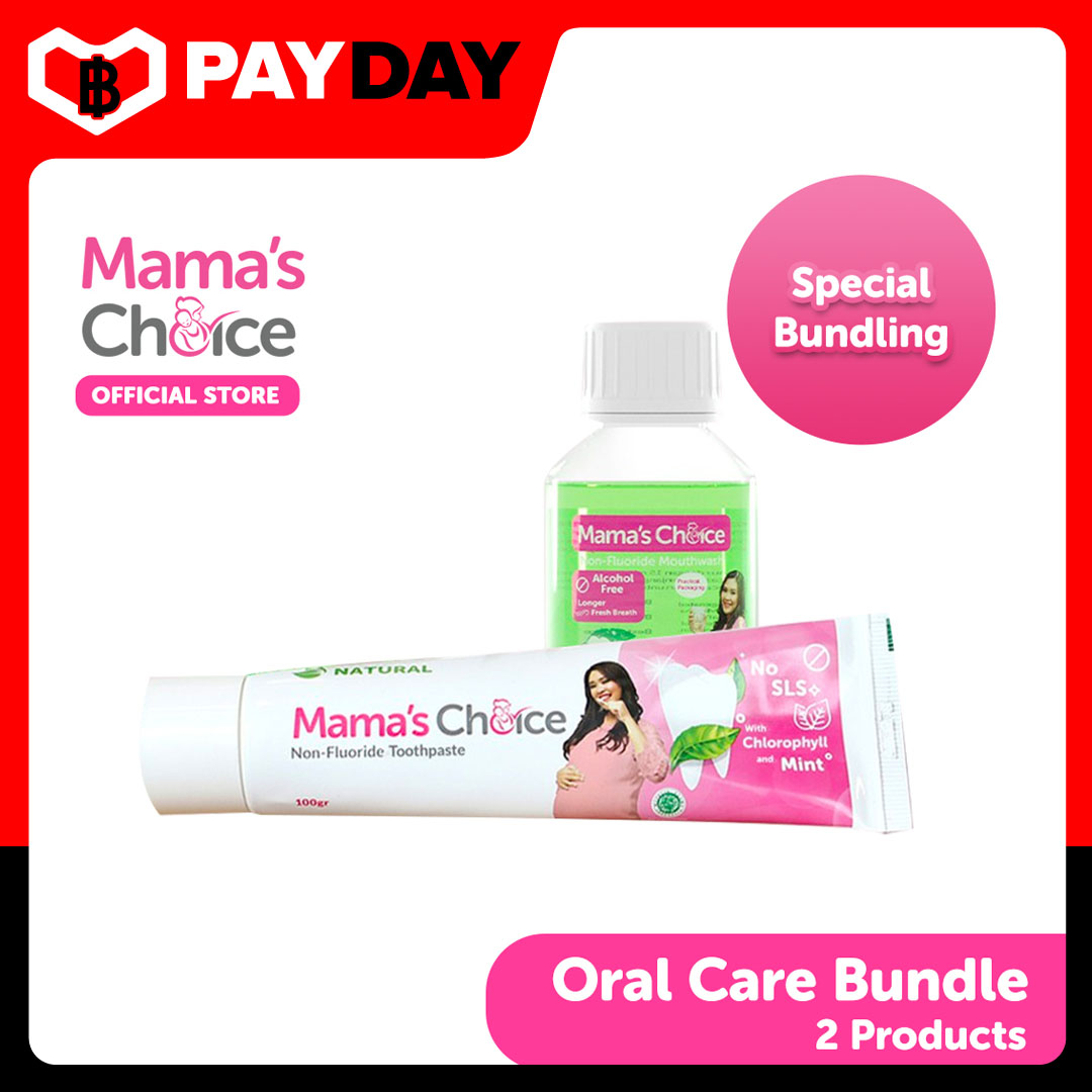 Mama's Choice Oral Care Bundle เซ็ทดูแลช่องปากคุณแม่ สูตรธรรมชาติ ปราศจากฟลูออไรด์ ปลอดภัยสำหรับคนท้อง