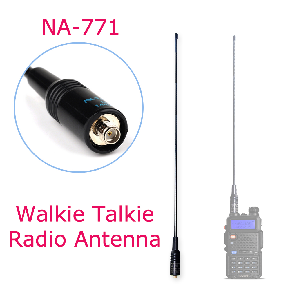 เสาอากาศ เสาอากาศสำหรับ Baofeng เสาอากาศวิทยุนาโกย่า เสาวิทยุสื่อสาร เสาอากาศวอ เสาวอ NA-771 SMA Interphone ผู้ชายเสาอากาศ Walkie Talkie Antenna Walmrt