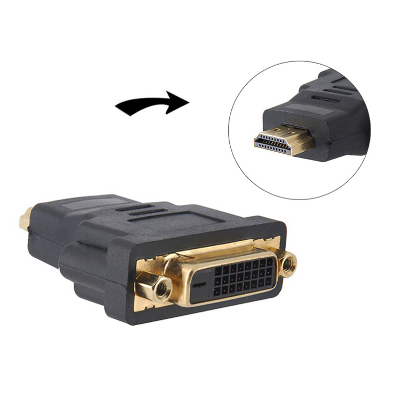 HDMI Male to DVI (24+1/24+5) Female Adapter หัวแปลง หัวทอง