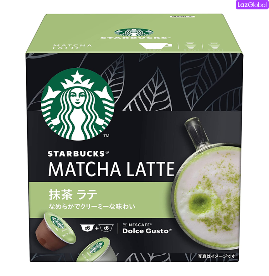 Starbucks Matcha Latte Dolce Gusto Capsules สตาร์บัคส์ ดอลเช่ กุสโต้ มัชฉะ ชาเขียว ลาเต้ 6 servings