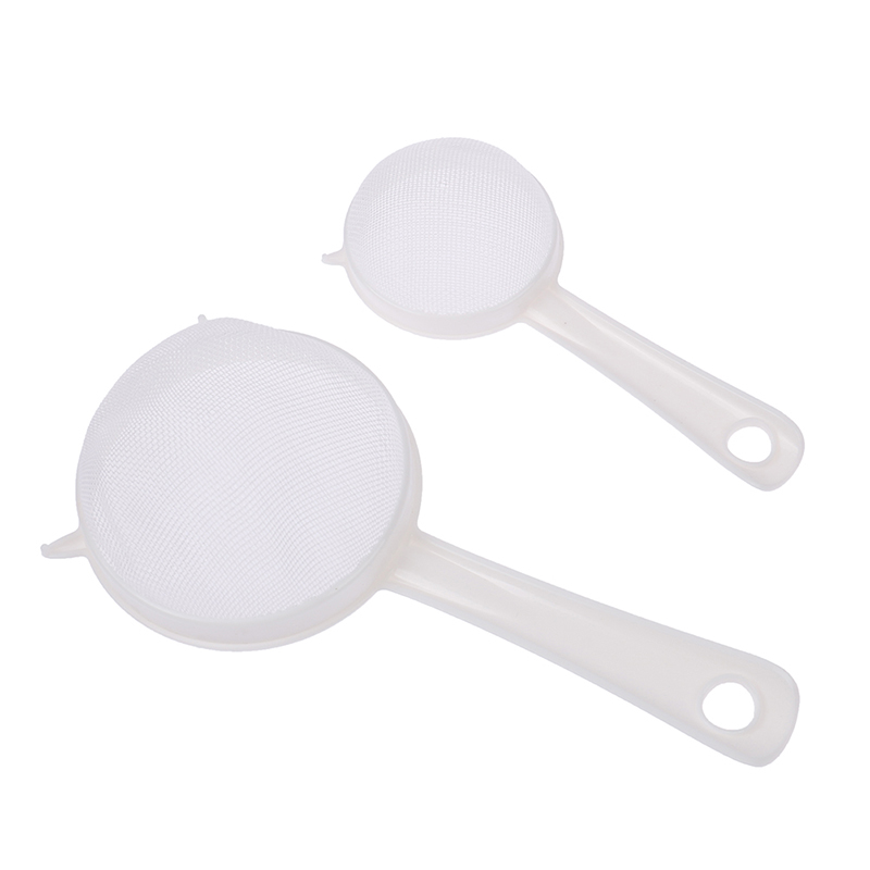 [Sirola] Kitchen Handheld Plastic Screen Mesh Tea Leaf Strainer Flour Sieve Colander