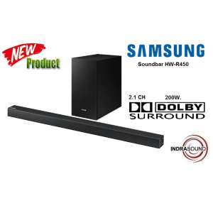 SAMSUNG ซาวด์บาร์ รุ่น HW-R450/XT BLUETOOTH ระบบเสียง:DOLBY SURROUND,2.1CH, 200วัตต์เหมาะสำหรับห้องนอน