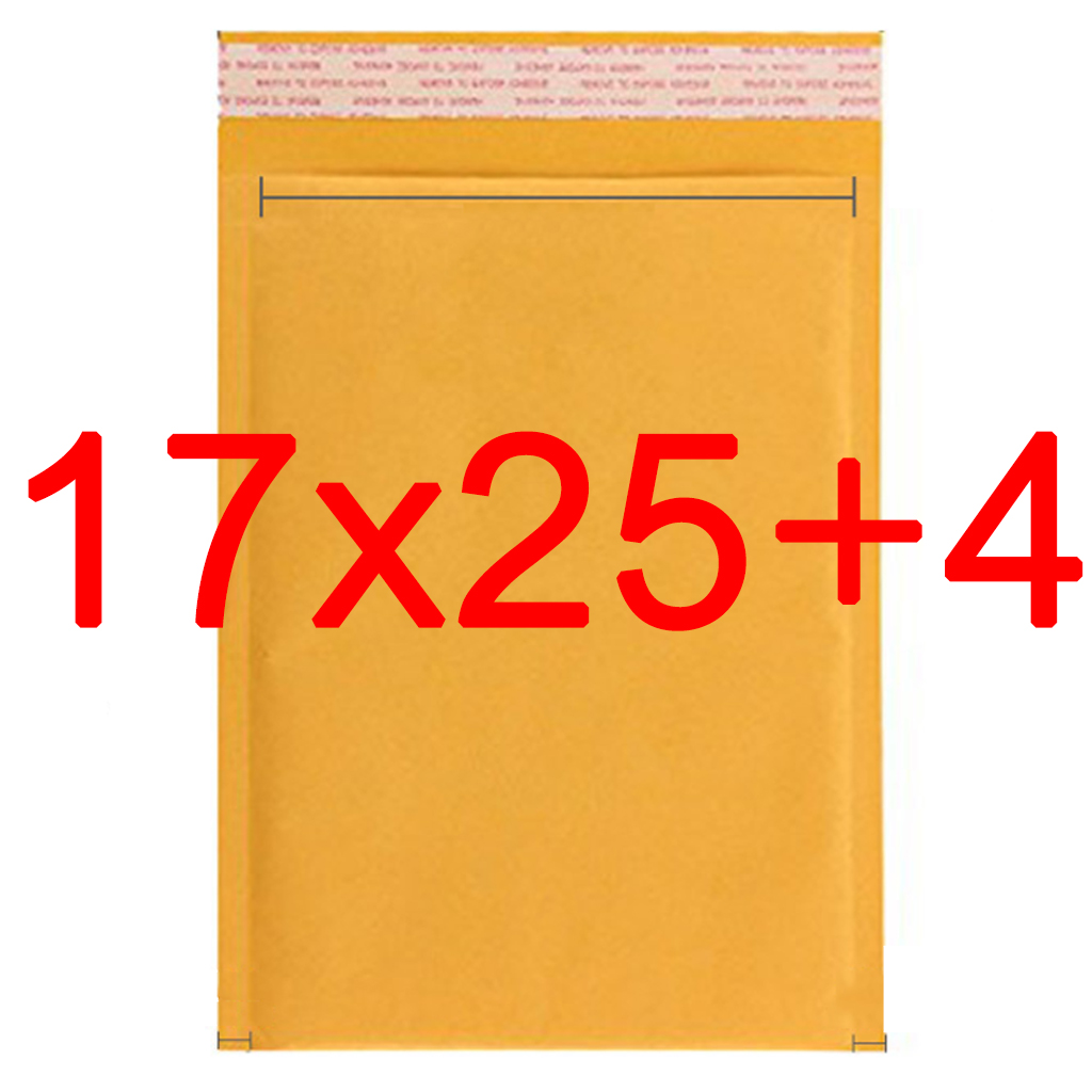 ซองกันกระแทก กระดาษคราฟท์ สีเหลือง มีบัลเบิ้ลด้านใน ซิล ผนึกโดยแถบสติ๊กเกอร์ คุณภาพสูง ราคาถูก ขนาดต่างๆ จำนวน 25 ซอง by Package Maiden สี 17x25+4 สี 17x25+4ขนาดสินค้า Other