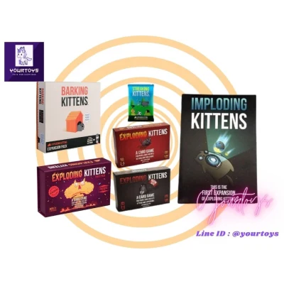 Exploding Kittens Board Game (ภาษาอังกฤษ) - Imploding Kittens - Streaking Kittens - บอร์ดเกมแมวระเบิด (เหมียวระเบิด)