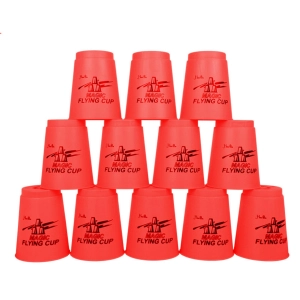 สินค้า Proa Toys Stack Cup  เกมส์เรียงแก้ว(สีแดง) Magic flying stacked cup 12 PCS Rapid cup NO.P12