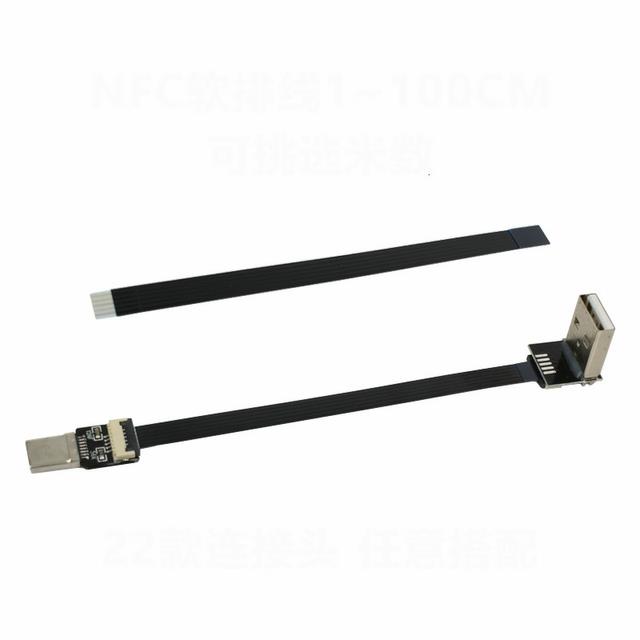 Ffc Type C Mini Micro Usb Extension Ribbon Cable 90 Fpv Slim Flat Soft Flexible Fpc Charge Fpv 4050