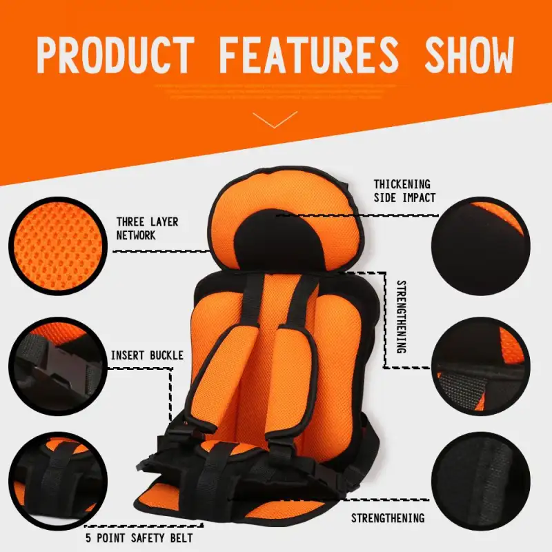 ภาพสินค้าFunny.Shop Premium Kids car seat คาร์ซีทพกพา คาร์ซีท ที่นั่งในรถสำหรับเด็ก อายุ 9 เดือน - 12 ปี สำหรับเด็กทารก จากร้าน Funny.Shop บน Lazada ภาพที่ 4