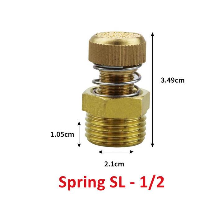 Brass Muffler Quick Exhaust Pneumatic Silencer exhaust Air Muffler with