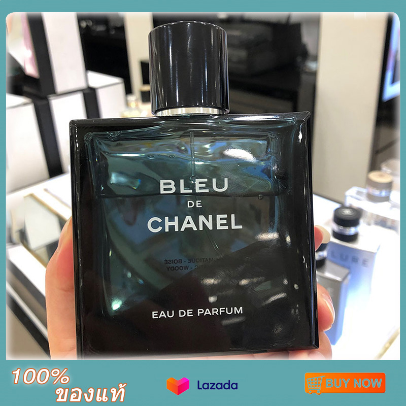 น้ำหอม 100% ของแท้ นำ้หอม กลิ่นหอมฉุน EDP Men's perfume น้ำหอมผู้ชาย น้ำหอมชาแนล chanel perfume Bleu De Chanel by Chanel Eau De Parfum Spray 100ML for Men