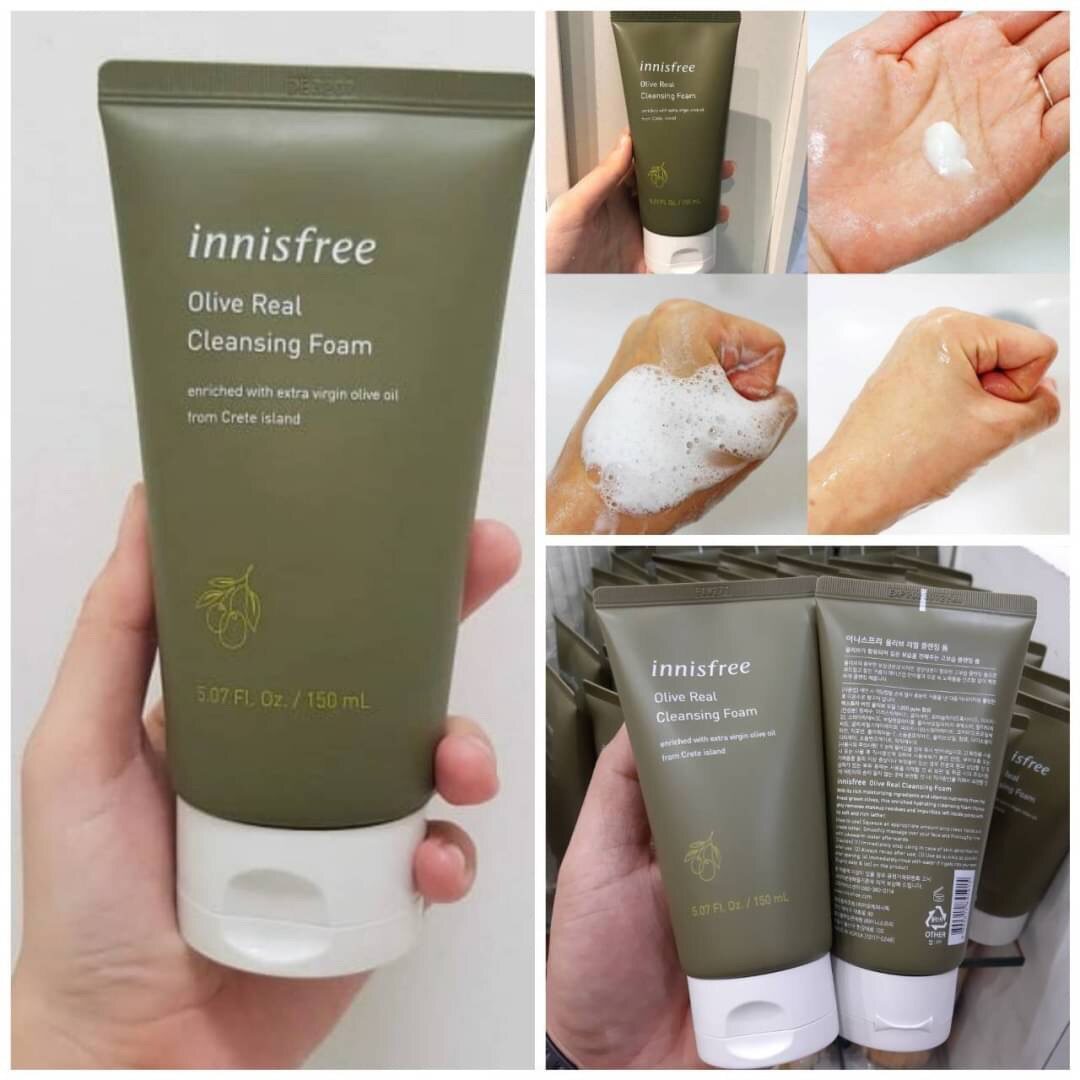 ͧ ) ҧ˹ Innisfree Olive Real Cleansing Foam 150ml |  Lazada.co.th