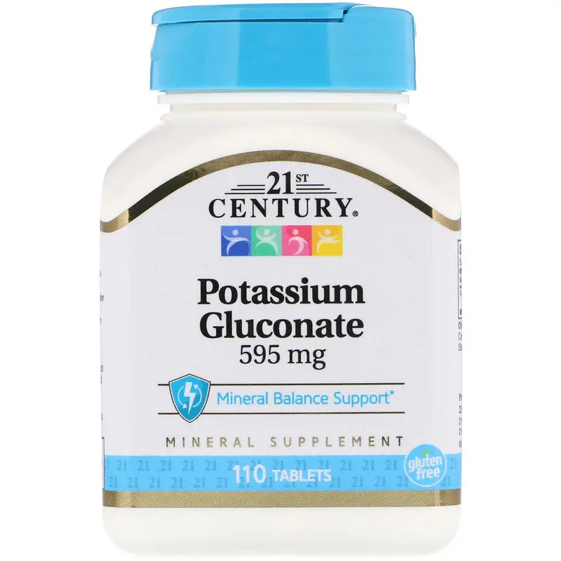 ภาพสินค้า21st Century,Potassium Glte 595 mg,110 Tablets,โพแตสเซียม กลูโคเนต,โปแทสเซียม กลูโคเนต จากร้าน Dr.K บน Lazada ภาพที่ 2