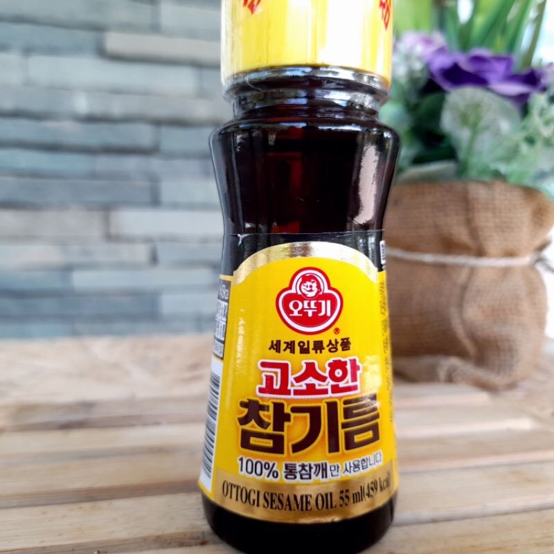 [KETO] โอโตกิ น้ำมันงา เครื่องปรุงเกาหลี ซอสปรุงรส น้ำมันงาเกาหลี ตราโอโตกิ Sesame Oil ขนาด 55 มล. คีโตทานได้