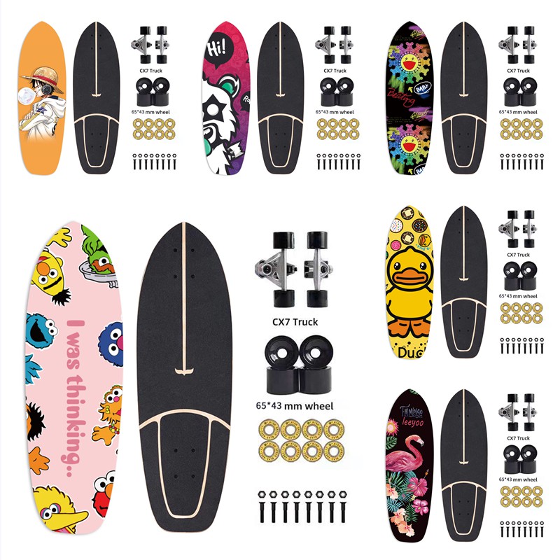*DHB* ส่วนลดสุด ๆ พร้อมส่ง surf skateboard สเก็ตบอร์ด Skateboards CX7 สเก็ตบอร์ดผู้ใหญ่ เซิร์ฟสเก็ต