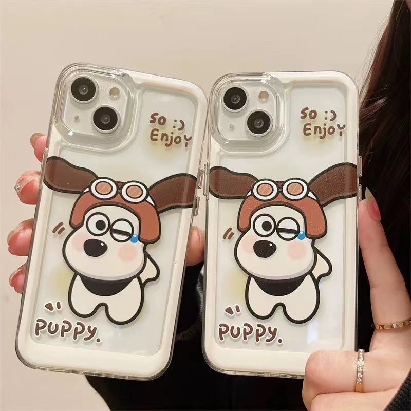 For IPhone 14 Pro Max IPhone Case Thickened TPU Soft Case Clear Case Shockproof Plating Button Cute Cartoon Compatible for 13 Pro Max