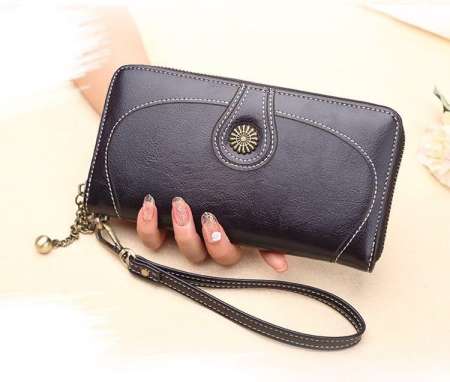 กระเป๋าสตางค์ใบยาว กระเป๋าเงินผู้หญิง กระเป๋าสตางค์ ผู้หญิง รุ่น Fashion Women Leather Wallet