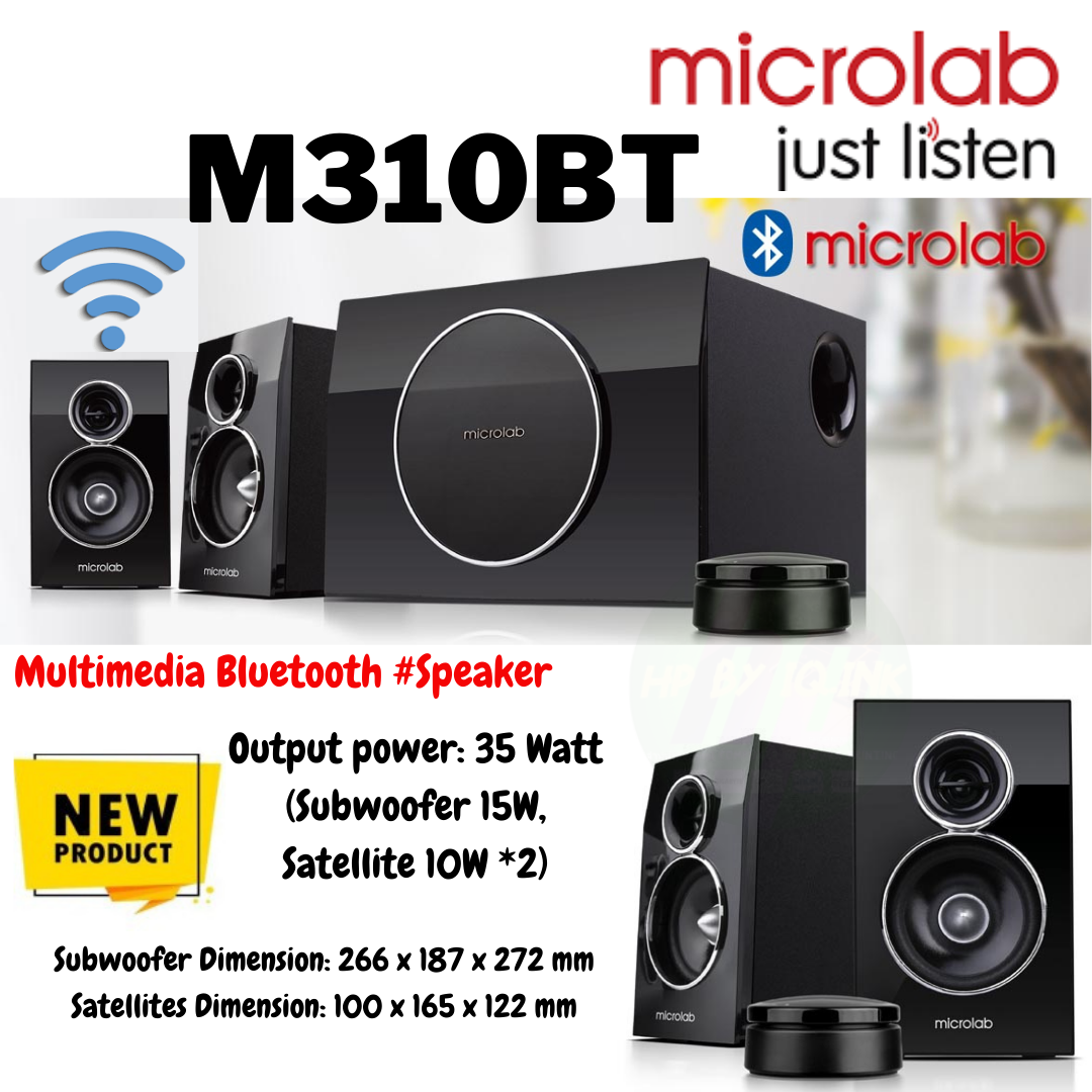 Microlab B77-BT Stereo bookshelf Speaker 64 Watt ลำโพงบลูทูธประกัน 1ปี ...