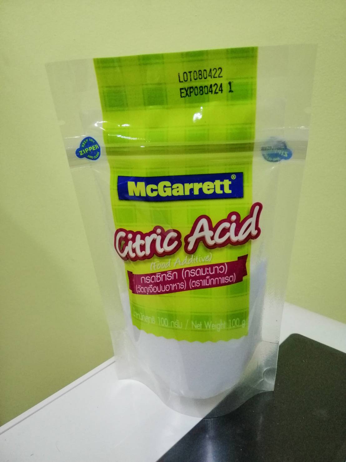 Mcgarrett Citric Acid G