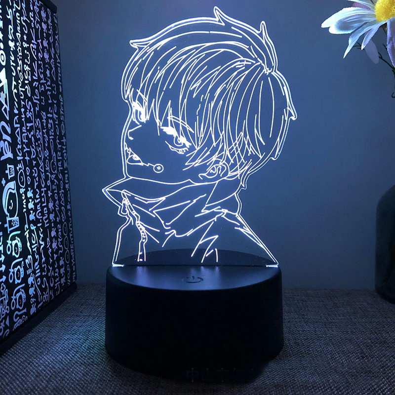 Rush CLYARTPSJujutsu Kaisen Yuji Megumi Nobara Gojo Maki Kento Geto Mahito  Sukuna 3D Anime Lamp LED Nightlights Colors Changing Lampara (Jujutsu