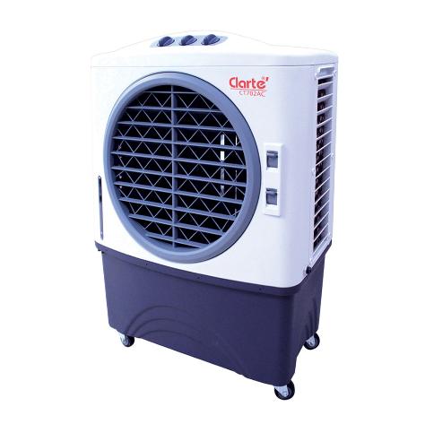 พัดลมไอเย็น 38 ลิตร Clarte(คาร์ท) รุ่น CT702AC ปรับความเย็นได้ 3 ระดับ ตัวเครื่องทําจากพลาสติกให้ความสวยงาม ทนทาน ไม่เป็นสนิม พร้อมมาตรฐาน มอก.934-2533