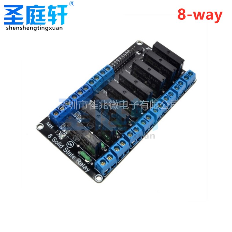 Low-Level Solid State Relay Module,5V/12V/24V 1/2/4/8 Way,SSR G3MB-202P Output,240V,2A,With Resistance Fuse For Arduino1/2/4/8 Electrical Circuitry Parts00