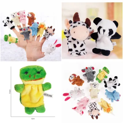 Cute Animal Finger Puppets Set Childrens Toy, 10-Pc หุ่นนิ้วมือสัตว์โลกน่ารักชุดของเล่นเด็ก 10 ชิ้น