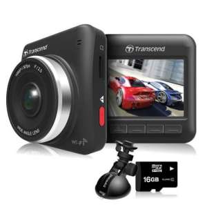 Transcend กล้องติดรถยนต์ DrivePro 200 ฟรี เมม 16 gb + ขายึด