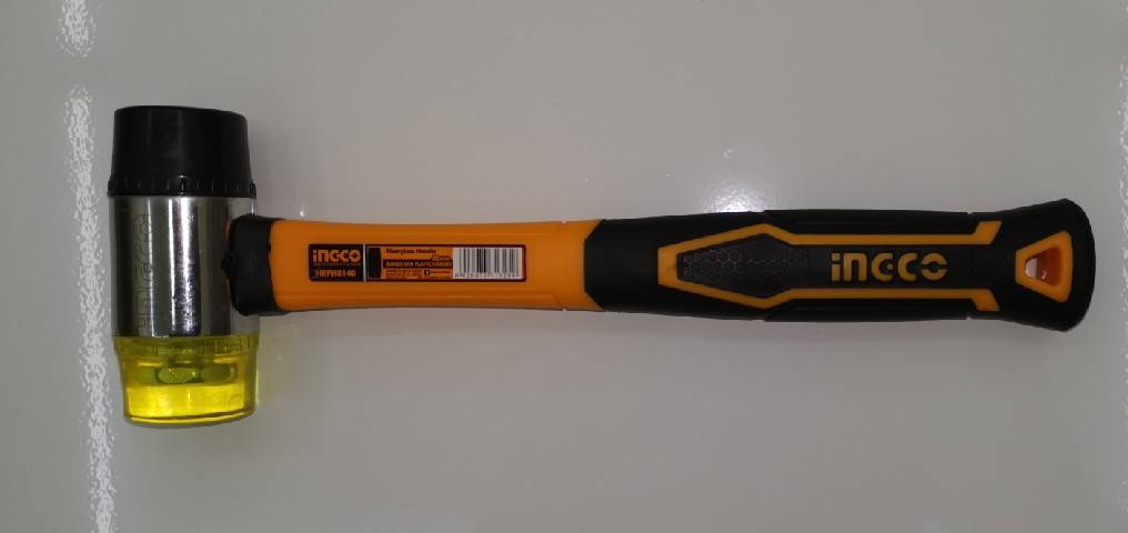 INGCO ค้อน หัวยาง + หัวพลาสติก ด้ามไฟเบอร์ หน้าค้อน 40 มม. รุ่น HRPH8140 (Rubber And Plastics Hammer )