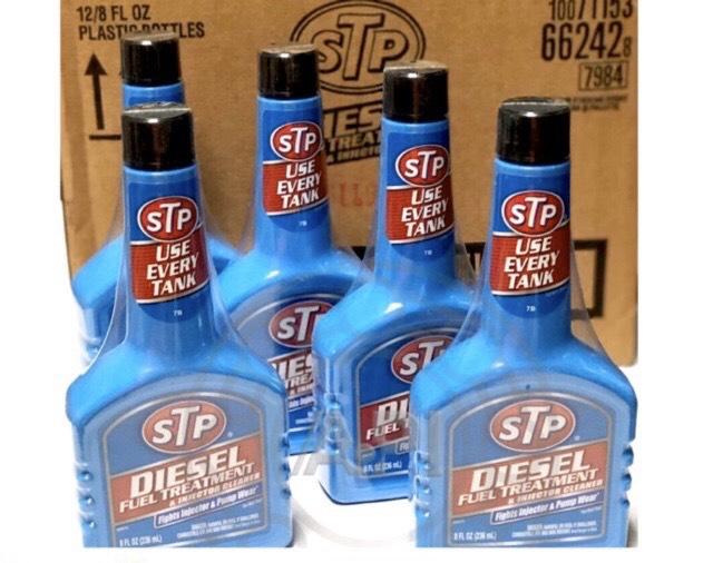 STP 66242 USA ขวดสีฟ้า น้ำยาล้างและบำรุงรักษาหัวฉีดดีเซล 236 ml. (สำหรับเครื่องดีเซล)Diesel Fuel Treatment & Injector Cleaner หัวเชื้อ ดีเซล