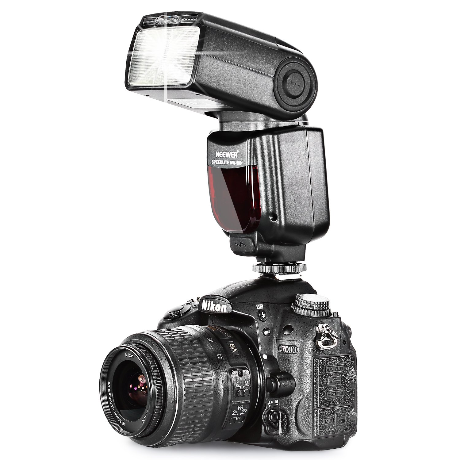 Neewer 160 กล้อง LED แฟลชวิดีโอโคมไฟ 9.6 วัตต์หรี่แสงได้สำหรับ Canon