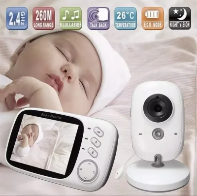 ใหม่พร้อมส่งจากไทย VB603 Video Baby Monitor 2.4G ไร้สาย LCD ขนาด 3.2 นิ้ว 2 WAY Talk Night Vision การเฝ้าระวังความปลอดภัย