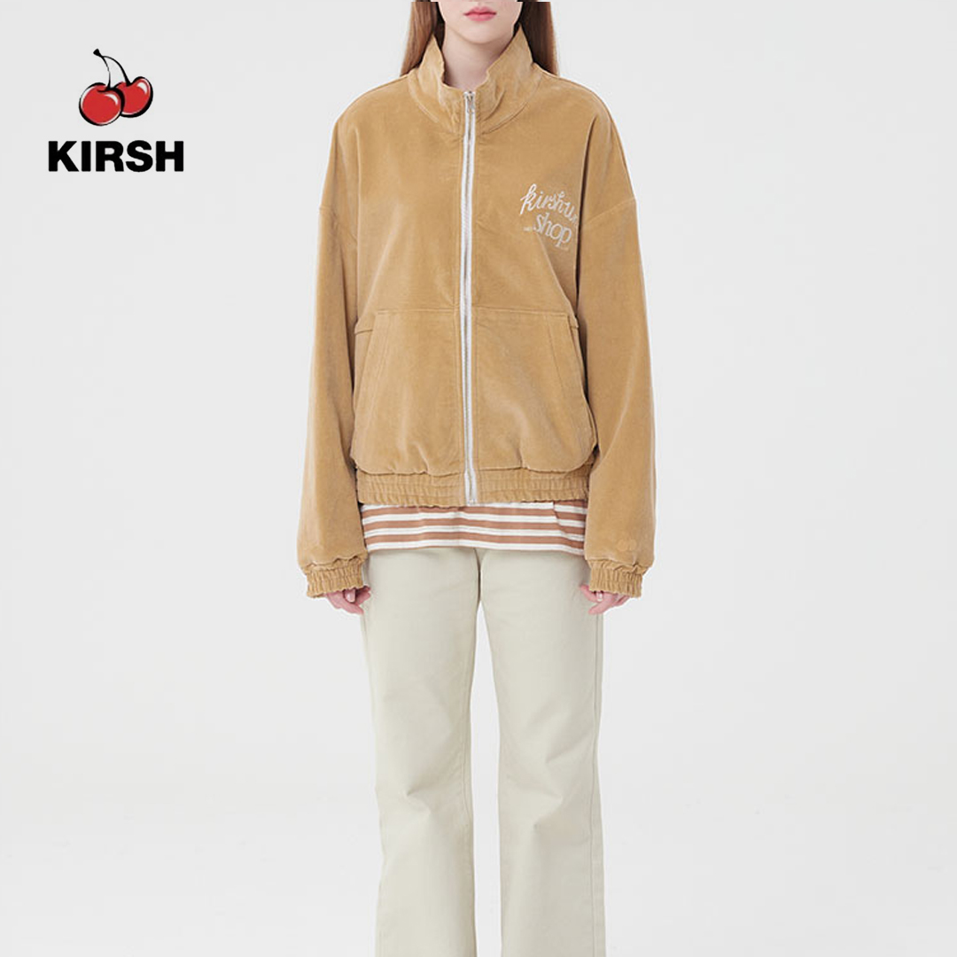 [ KIRSH ]★UNI LETTERING LOGO CORDUROY JACKET KIRSH] UNI LETTERING LOGO CORDUROY JACKET |22AW | | Lazada.co.th