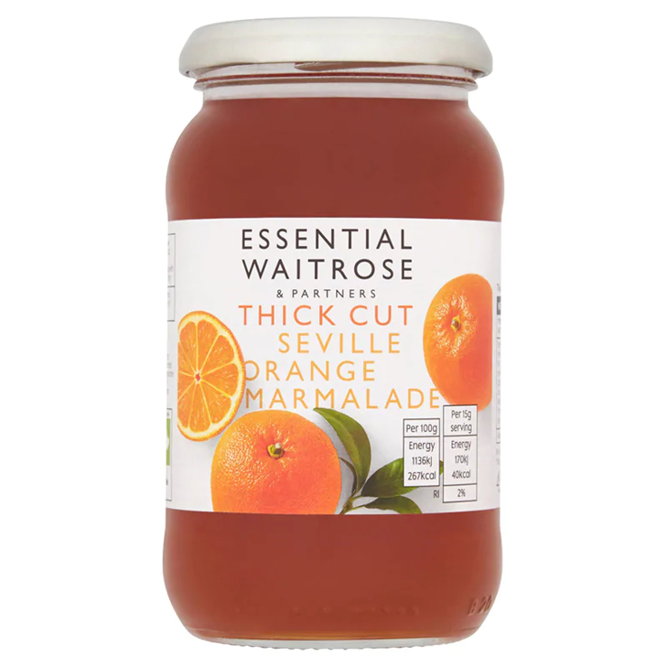 Waitrose Essential Orange Marmalade Jam 454g. เวทโทรส เอสเซนเชี่ยล แยม