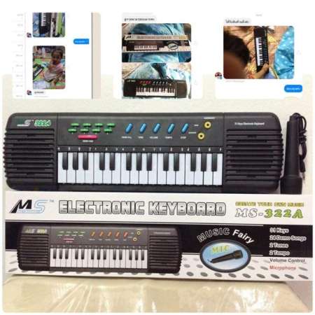 One Toysออร์แกน คีย์บอร์ด สำหรับเด็ก พร้อมไมโครโฟน รุ่นประหยัด(31 Keys Electric Keyboard)