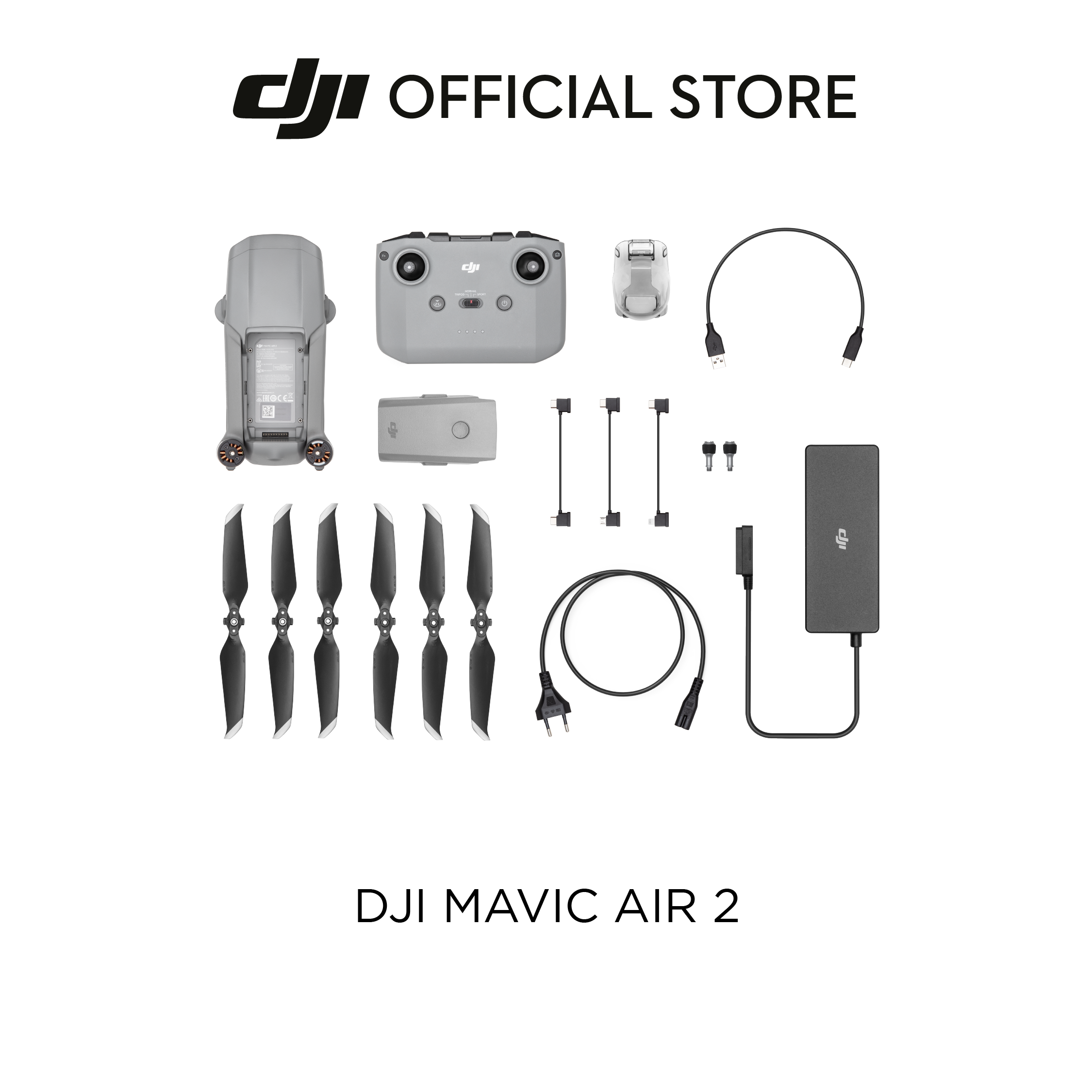 [ผ่อน 0% นาน 10 เดือน] DJI MAVIC AIR 2 ดีเจไอ โดรนไซส์พกพา กล้องชัด 4K/60fps คมชัดสีสวยสมจริง กิมบอลกันสั่นแบบ 3 แกน บินนา