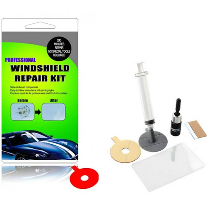 ชุดซ่อมกระจกรถยนต์ ชุดน้ำยาซ่อมกระจกรถยนต์ ชุดอุปกรณ์ซ่อมกระจกรถยนต์ด้วยตัวเอง Car Glass Windscreen Windshield For Chip Flaw Bullseye DIY Repair Kit Tools